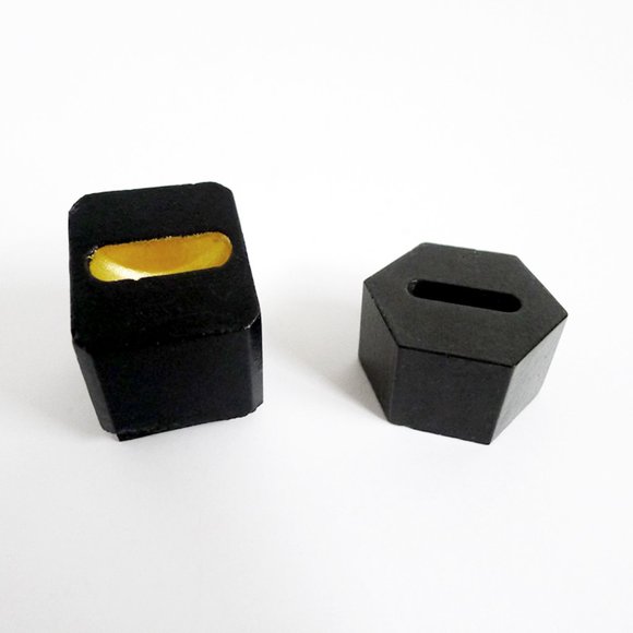 LOT 2 CONCRETE/Stone Minimalist BLOCK & HEXAGON RING HOLDERS/Stands - Picture 1 of 5